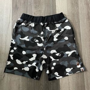 Bape White/Grey Camo Shorts (Glow In The Dark)